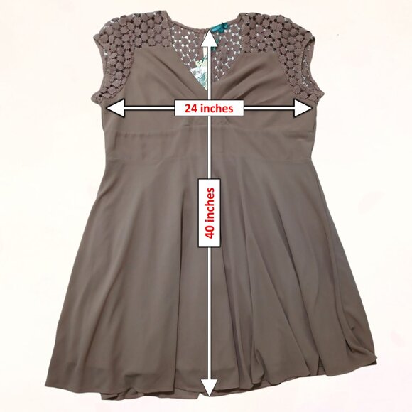 NWT Eucalyptus London Plus Size Women Fiona Midi Dress Size 4X - Picture 13 of 13